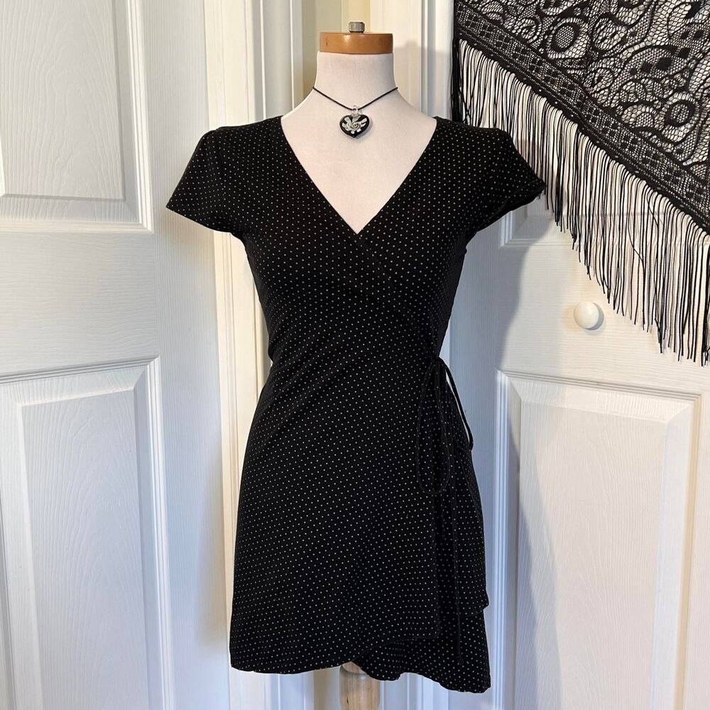 Brandy-melville Women's Black and White Dress
